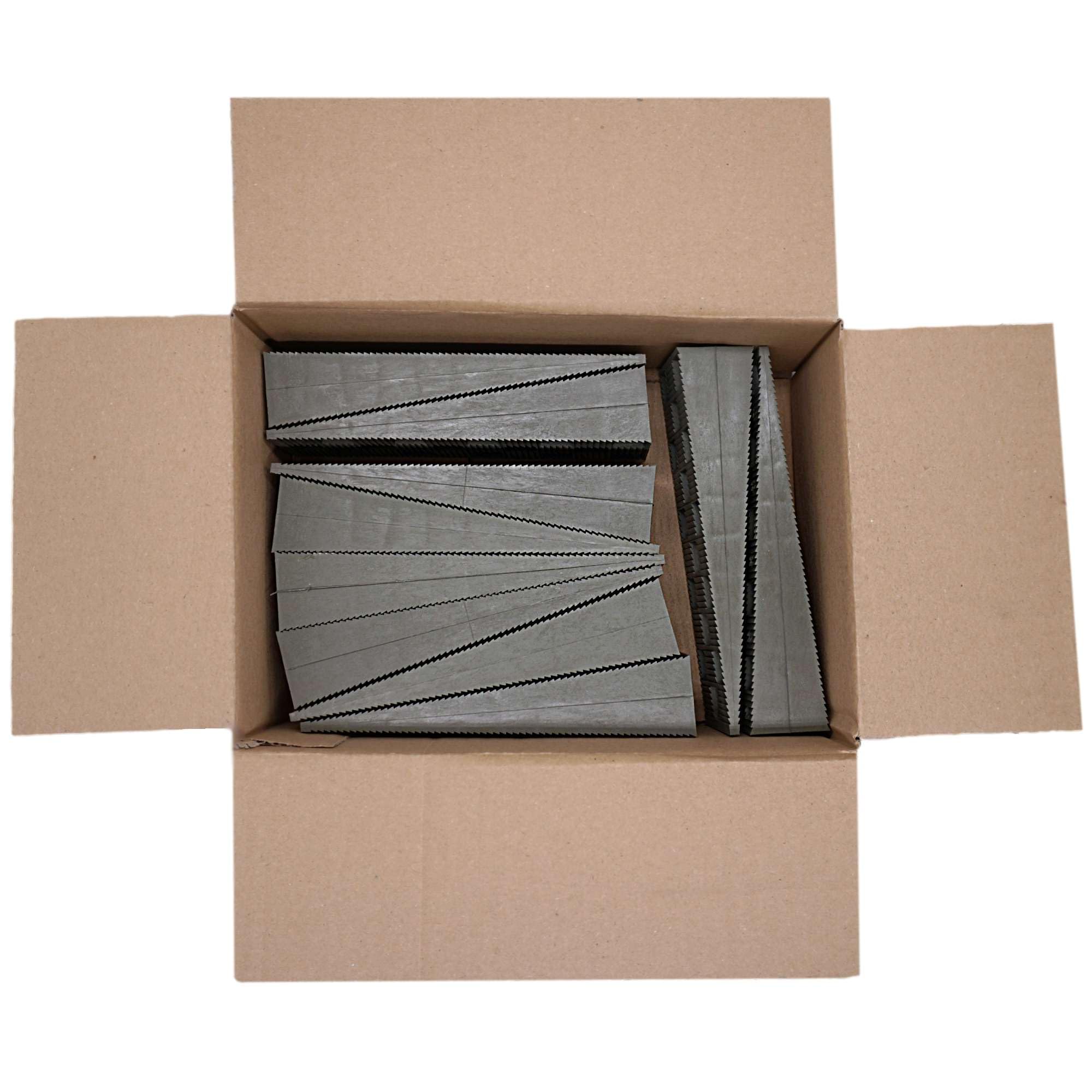 SKIR'CO Lot de 10 cales en plastique nervurées 149 x 45 x 30 mm pour nivellement, cales d'espacement, cales de nivellement, cales à emboîter