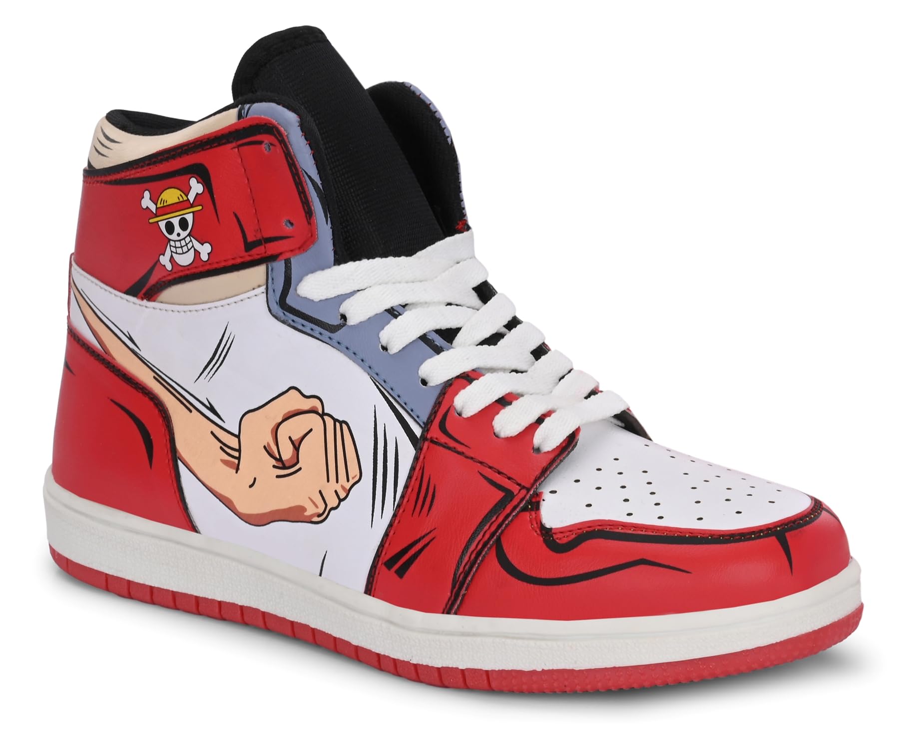 AFROJACK Mens Licensed Anime Sneakers m45 (Red, 8) (B0D7CFXDWG) Amazon Price History, Amazon Price Tracker