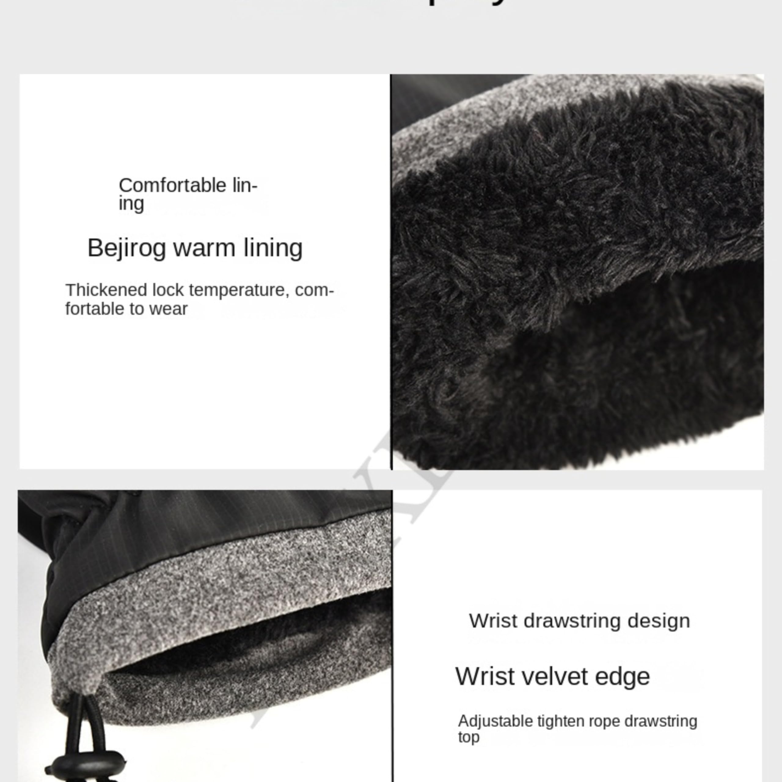 Tomorrow Fashion Winter Gloves for Men and Women, Touchscreen Winter Gloves, Thermal Gloves, Anti-Slip Palm Design for Outdoor Grip, Hiking Gloves Winter, Cold Weather Gloves 2