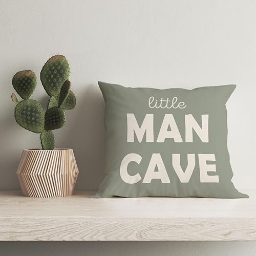 Miniatura 6 de Fundas de almohada preppy de 18 x 18 pulgadas, decoración de habitación de niño pequeño, cueva de hombre pequeño, signo de paz, funda de almohada