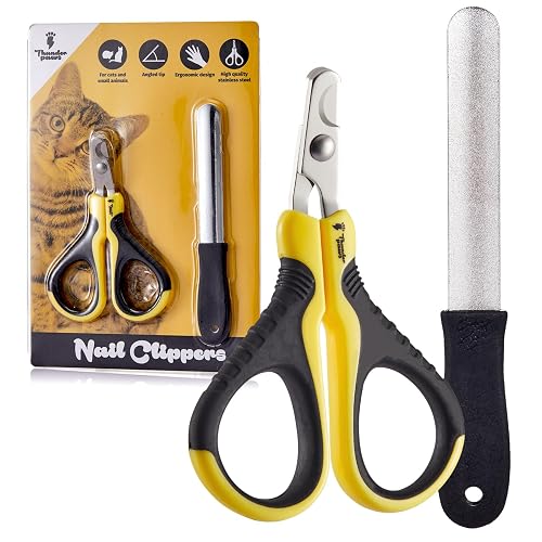 Thunderpaws Garra Profesional, protección Bloqueo de Seguridad, Lima de uñas - Gatos y Animales pequeños