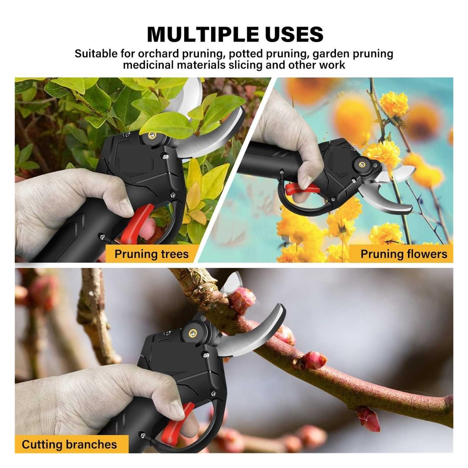 Amazon.co.jp: 電動剪定機 30 ミリメートルコードレス剪定ばさみ電動 