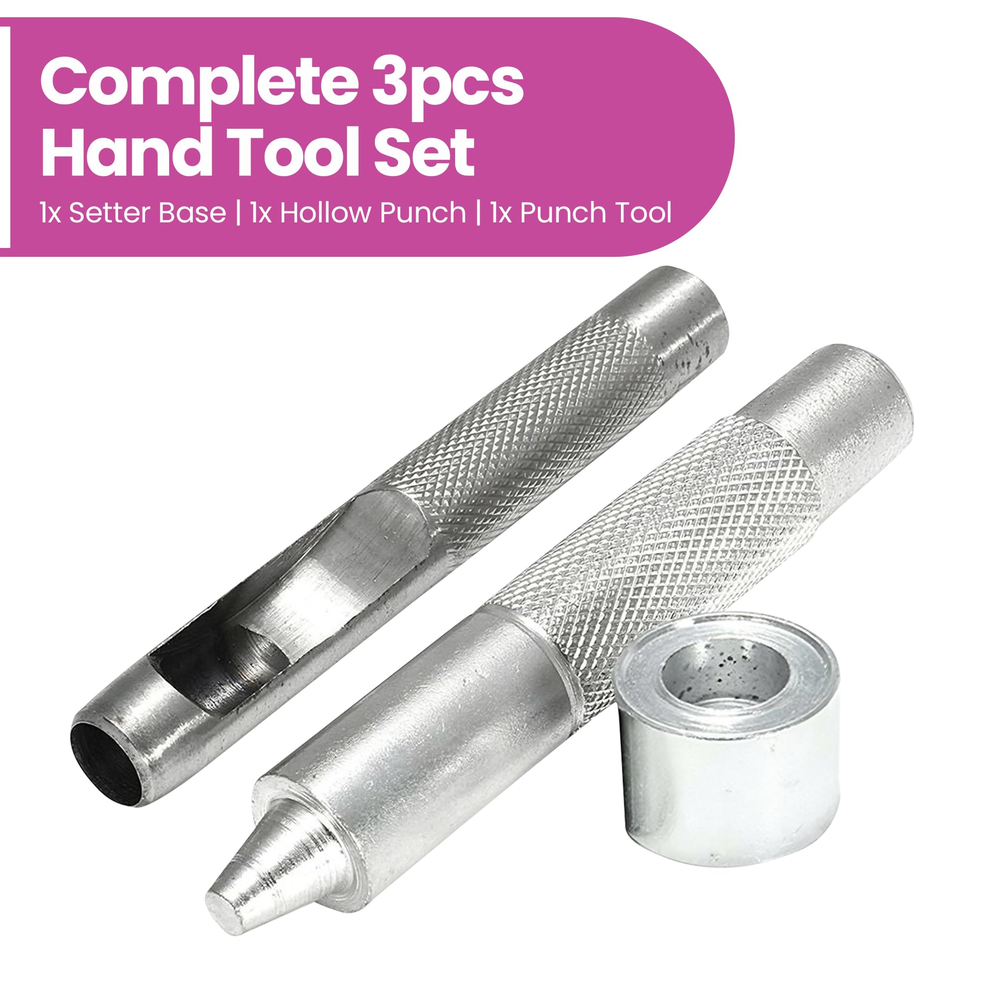 Weddecor Eyelet Fixing Hand Tools for DIY Toolkit, Fastening Clothes, Repair and Replacement, Arts & Crafts, DIY Projects, Leathercraft Work, 14mm