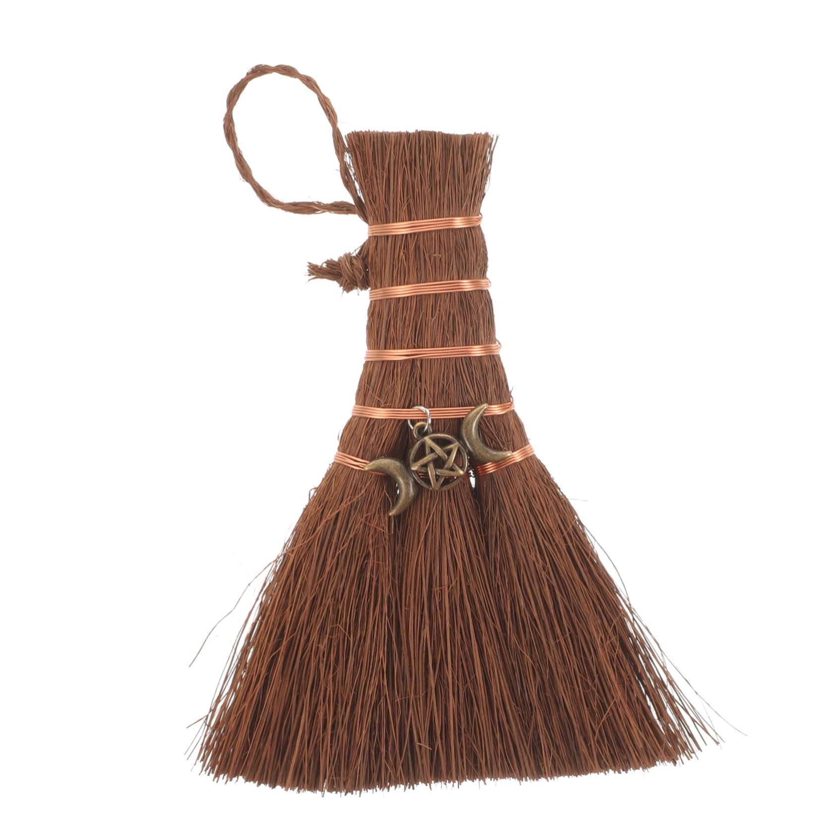 DECHOUS Witch's Broom Ornament Halloween Halloween Favors Halloween Decorations Small House Photo Prop Mini House Decor Accessories Miniature Decorate The Witch Pendant Model Branch