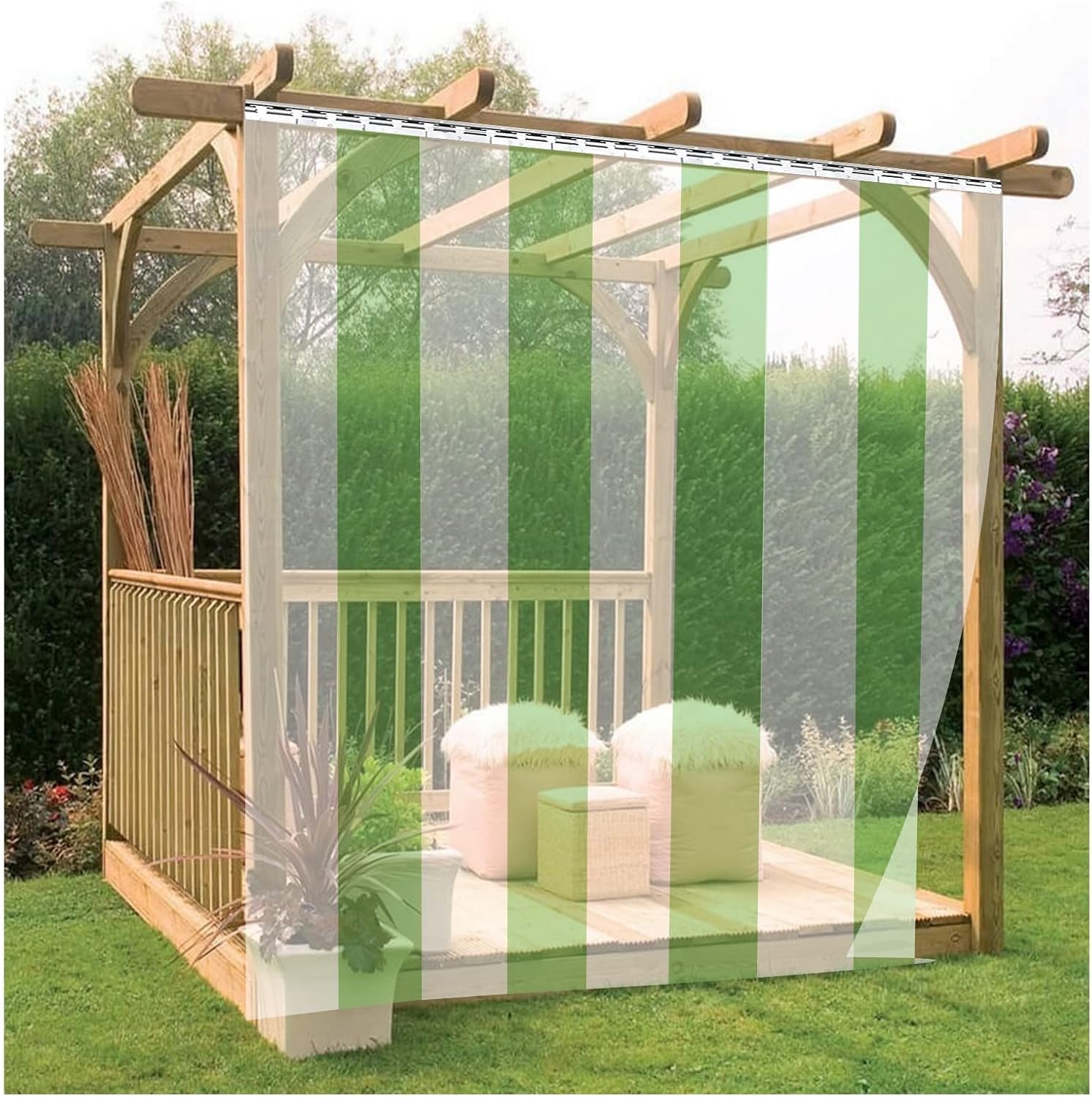 Heavy Duty PVC Strip Curtain Kit - Clear Waterproof Vinyl Door for Walk-in Freezers, Warehouses, Clean Rooms - Durable Plastic Strip Curtain for Temperature Control