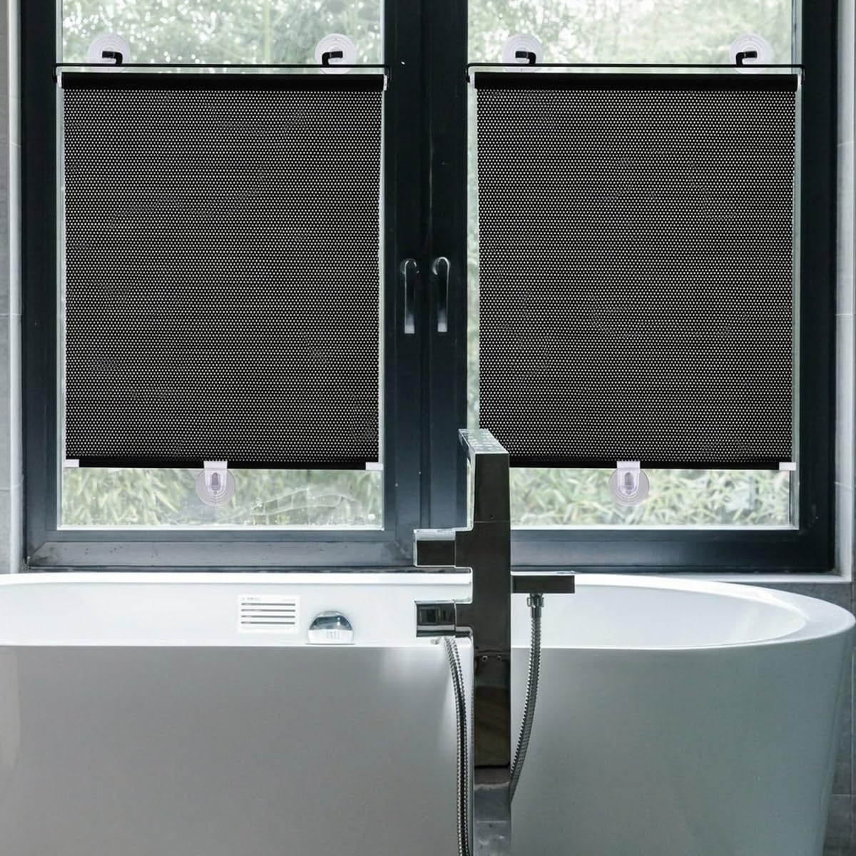 Tende a Rullo Oscurante Senza Foratura Tende Avvolgibile con Ventose | Tendine Parasole Temporanee Protezione Uv Privacy per Finestre Casa Auto(75x180cm(29x71"))