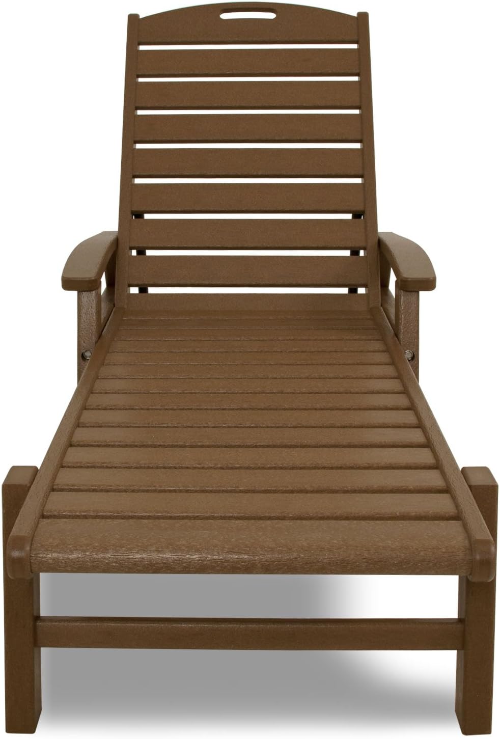 Trex Outdoor Furniture Yacht Club Stackable Chaise Lounger with Arms,Tree House