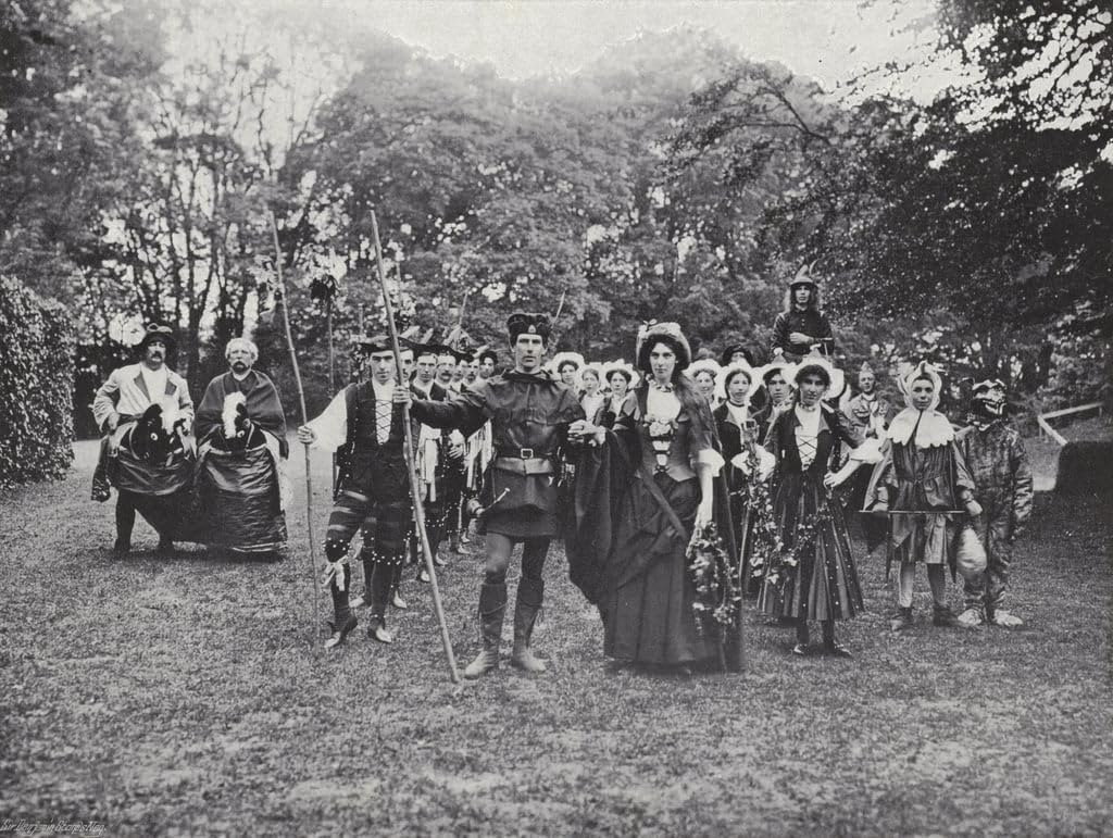 Tableau Morris Dancers Sherborne Pageant affiche J Benjamin Stone