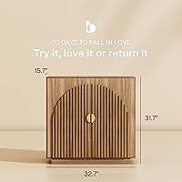 Vista 2 de BELLEZE Modular Fluted Sideboard Buffet Cabinet with Storage, Mid-Century Modern Console Table with Symmetrical Arched Doors, Elegant Credenza for