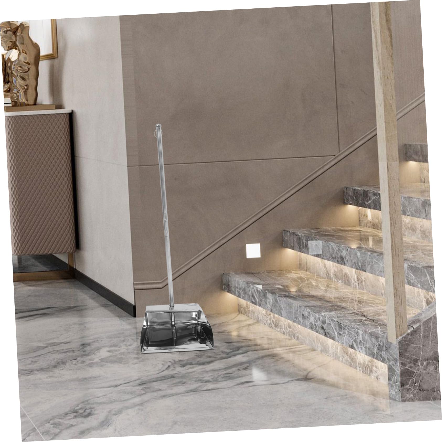 Verdickte Edelstahl Handschaufel für Zuhause, Rostresistent, Silber
