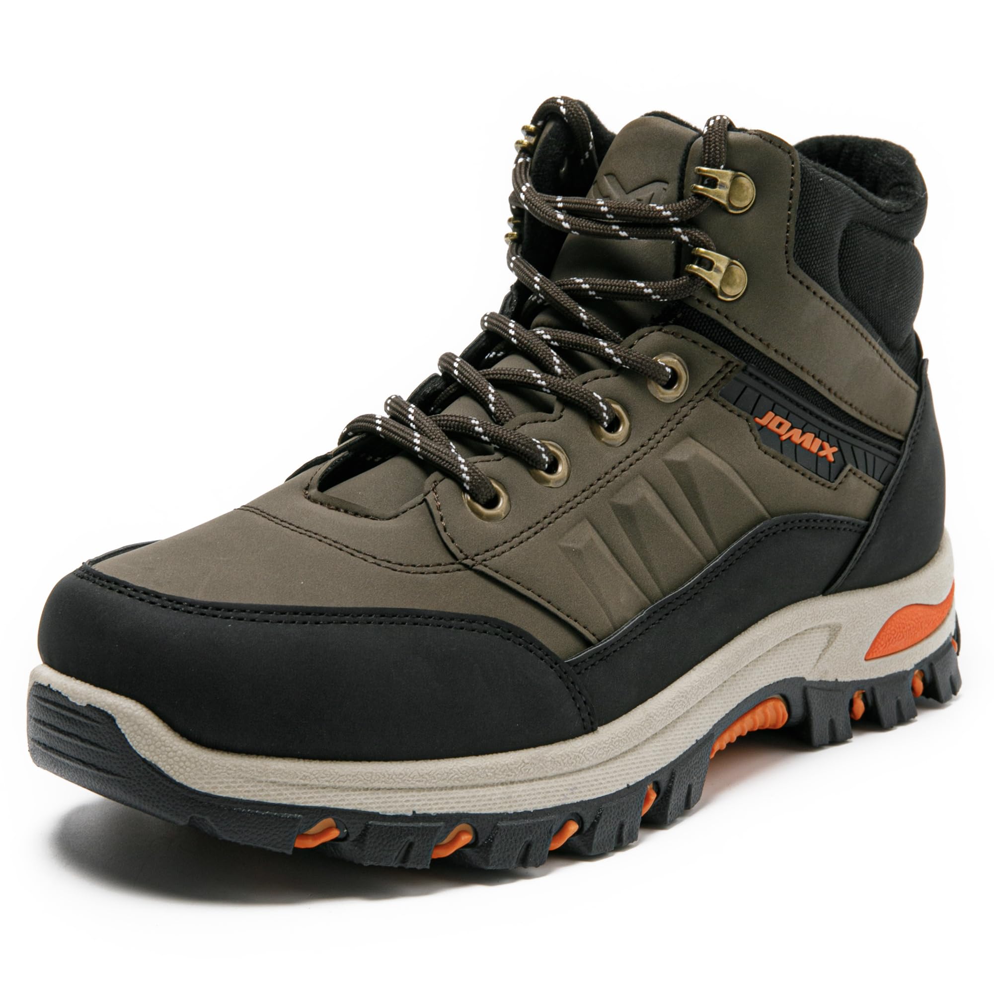 JOMIX Scarpe Trekking Uomo Invernali Antiscivolo Scarponcini da Montagna Hiking Outdoor Leggeri e Resistenti Scarpe Uomo Caviglia Alta per Escursionismo Campeggio e Casual