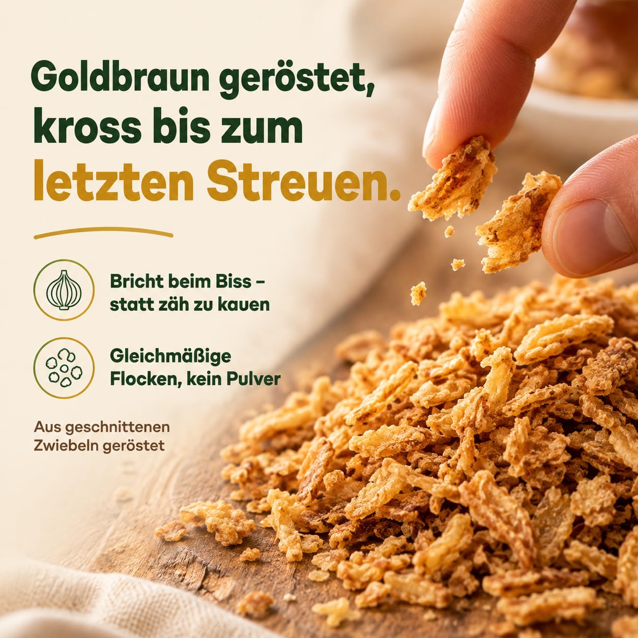 GiDeli Röstzwiebeln 5 kg im Eimer - Knusprig Geröstete Zwiebeln - Pommesgewürz, Burger Gewürz, Hot Dog - Zaubergewürz