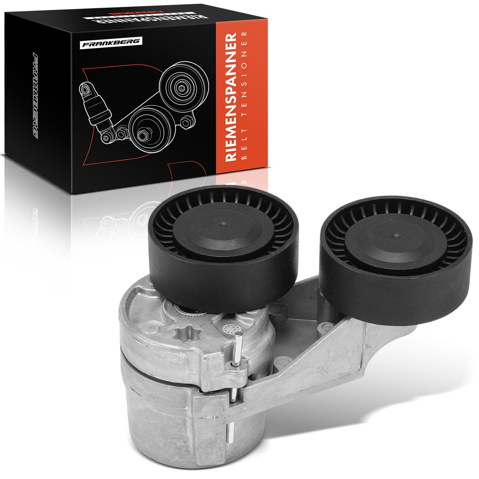 Frankberg Poulie de tension, tendeur de courroie 30637070 | Compatible avec: XC90 I 275, V70 II P80_, S80 I 184, XC70 Cross Country 295, V70 II 285, S60 I 384