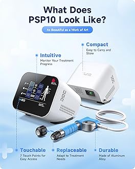 Shockwave Therapy Machine Extracorporeal Shock Wave Therapy Machine Joint and Muscle Pain Relief On-The-Go Painless Non-Invasive No Side Effects PSP10