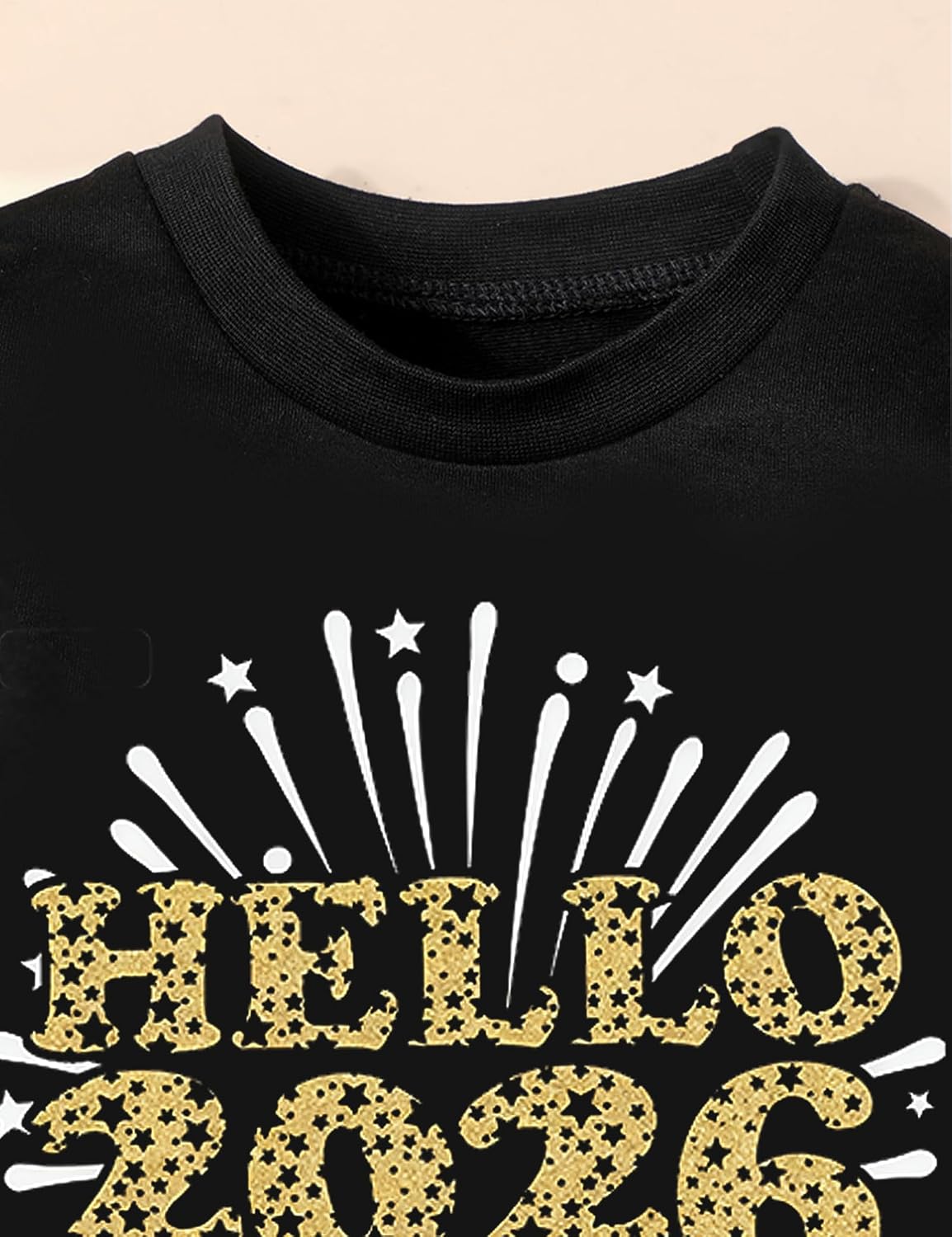 Toddler New Years Eve Outfit Hello 2026 Pullover Pant Sets 12M-6T Toddler Boy New Years Eve Outfits