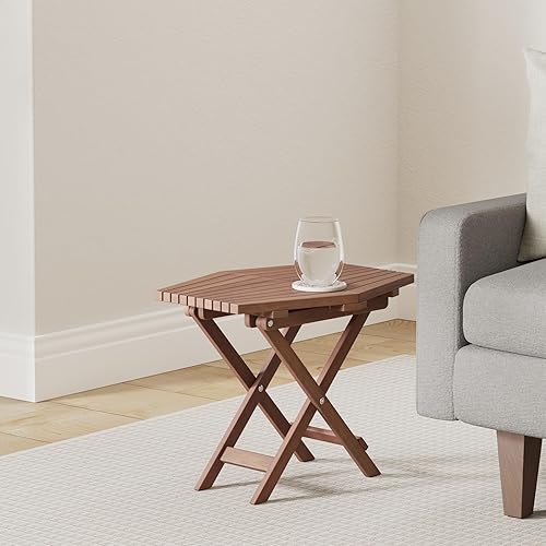 Miniatura 2 de CleverMade Tamarack - Mesa plegable – Accesorio de muebles de patio al aire libre para entretenimiento en el hogar en el patio, patio trasero y