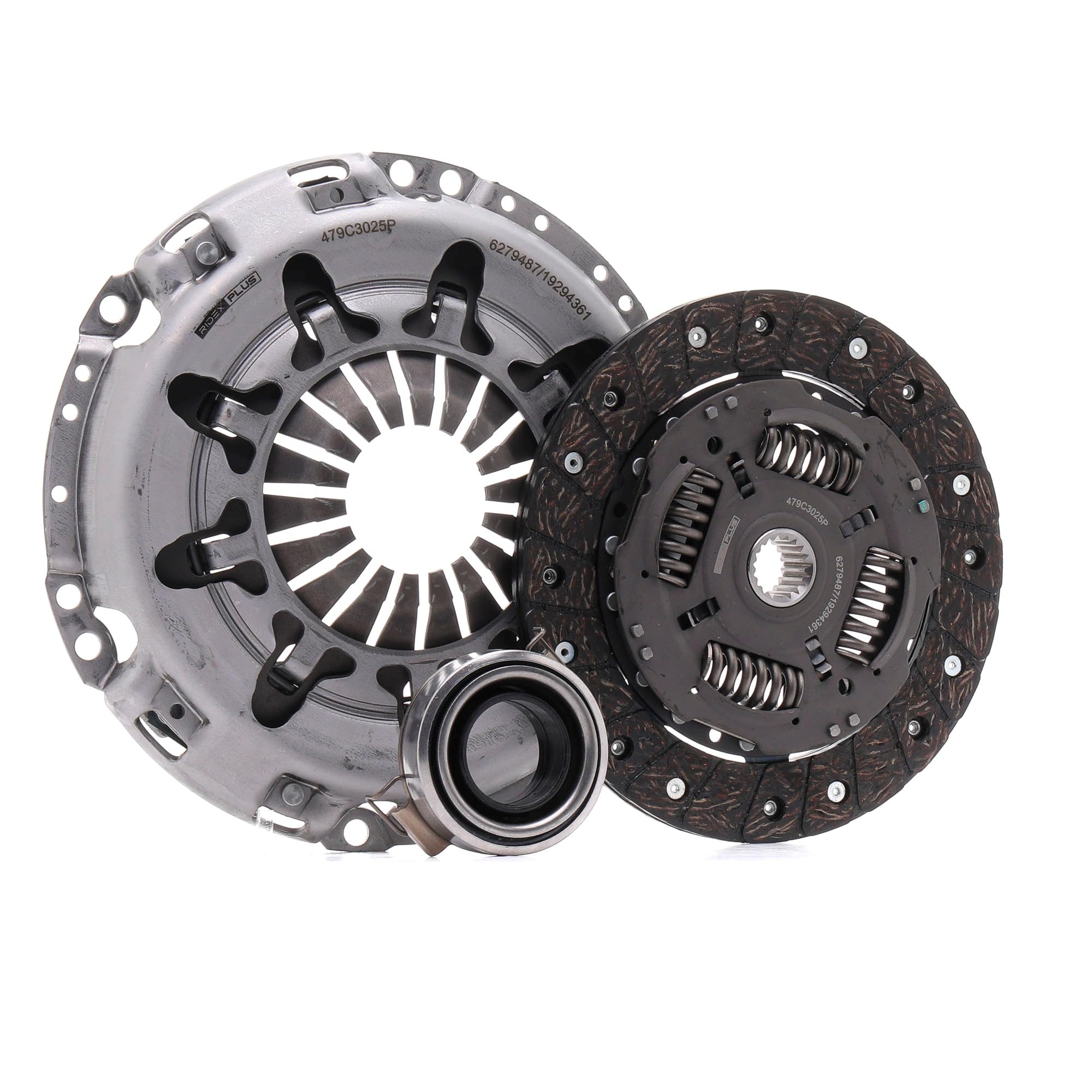 RIDEX PLUS 479C3025P Kit de embrague con cojinete de desembrague con plato de embrague Compatible con TOYOTA AYGO WNB1, KGB1