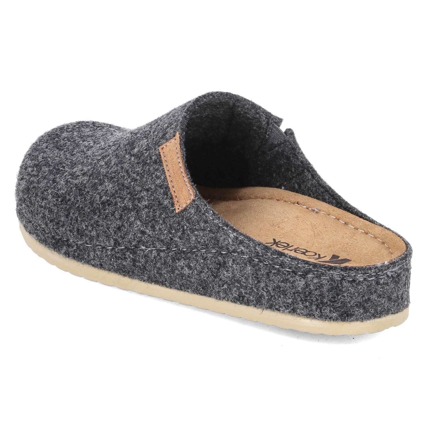 8125-21-923 DK.Grey - Sandalias de fieltro para mujer, color gris