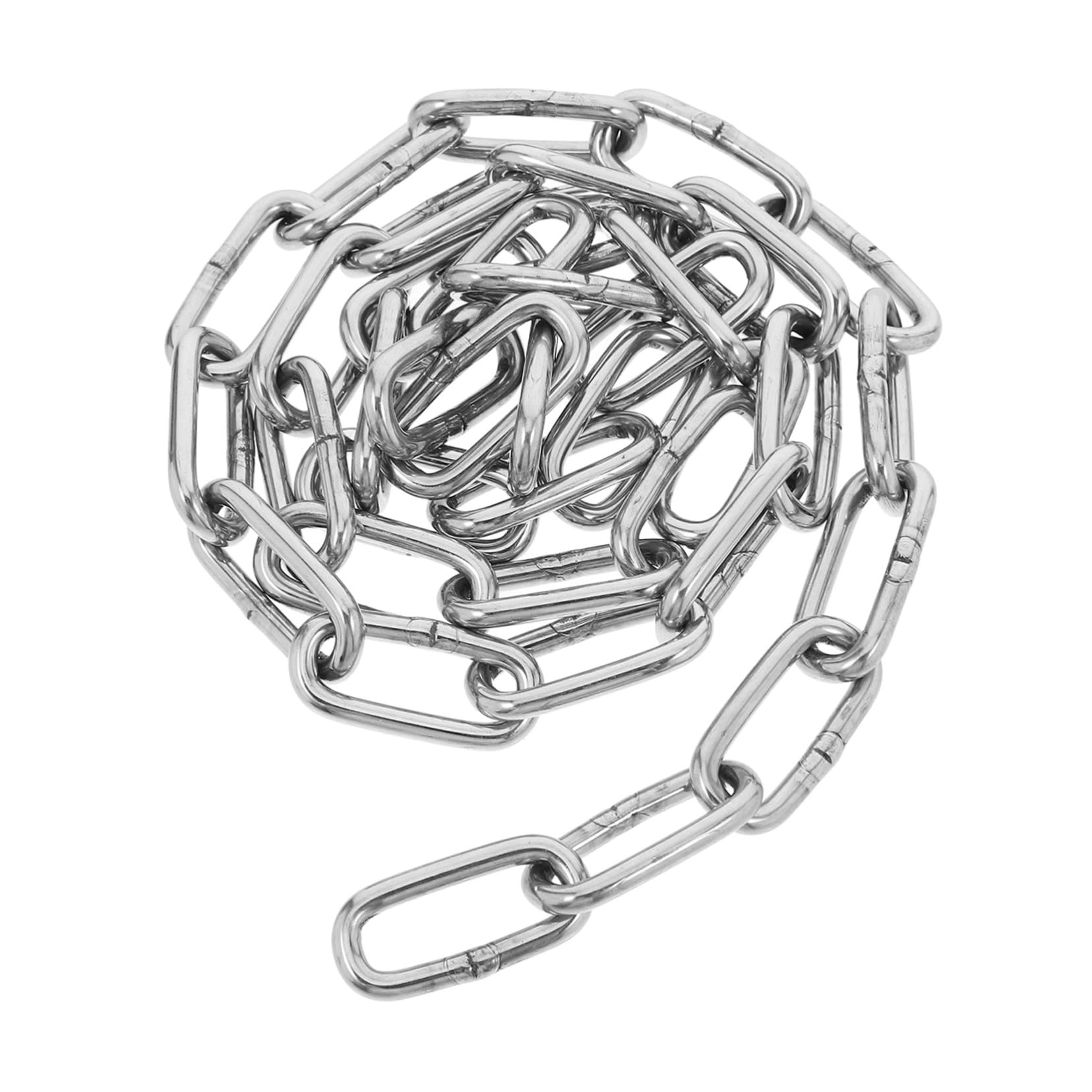 OSOLADY Trailer Chain Replacement Multi-Function Trailer Chain Outdoor Multi-Function Chain Stainless Steel Chain Bulk Binding Chain