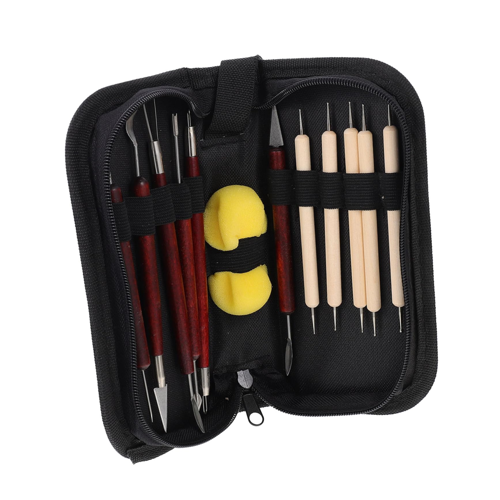 Gadpiparty Clay Carving Tools Set Drill Pen Sponge for DIY Polymer Clay Art Projects