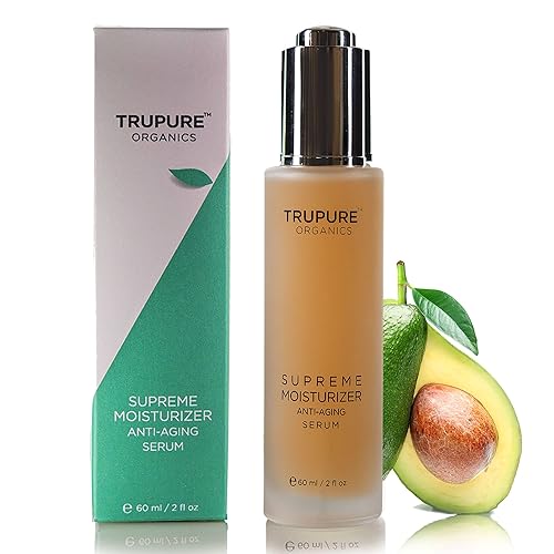 Miniatura 5 de TRUPURE ORGANICS Humectante suprema suero formulado específicamente para la piel envejecida aumenta el colágeno que rellena la piel 2 onzas líquidas