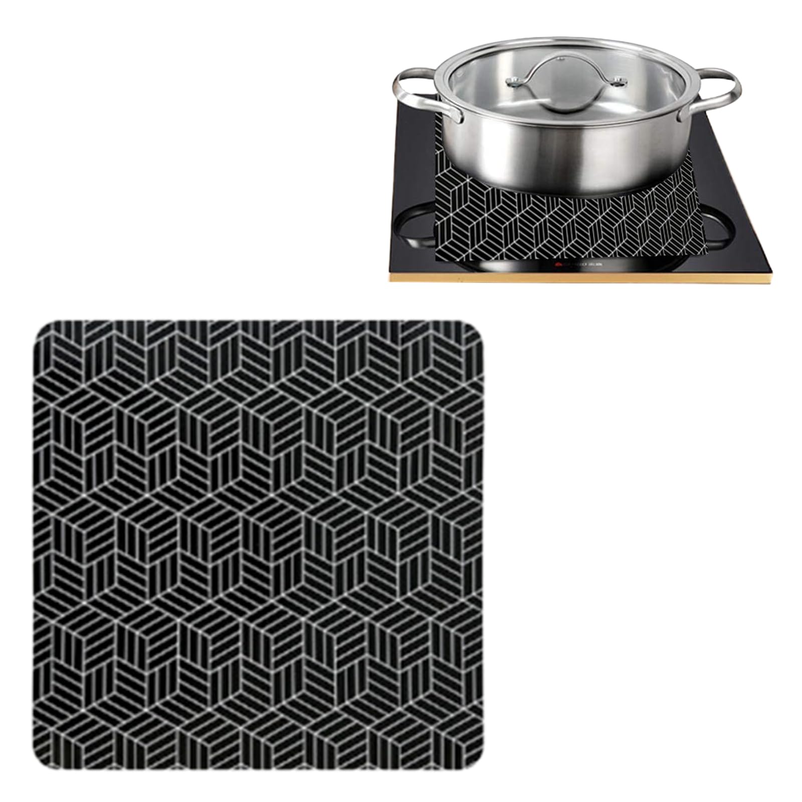 Induction Cooktop Silicone Protective Pad Mats Nonslip Base Noise Absorption for Safe Cooking Silicone Induction Stove Pad