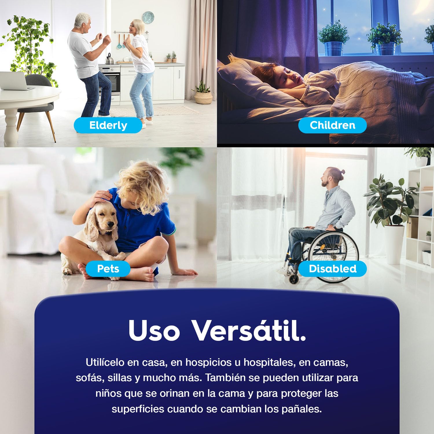 30 Almohadillas Protectoras Desechables para incontinencia de 90 cm x 60 cm | Alfombrillas Protectoras Impermeables absorbentes para colchones, sofá y Silla para niños, Adultos y Ancianos
