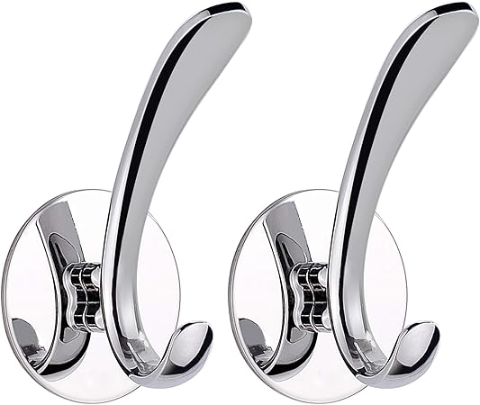 Hoomtaook Ganchos Adhesivos Para Pared, Adhesivo Pulido, Acero inoxidable SUS 304, Colgador con ventosa sin necesidad de taladro para baño y cocina, ...