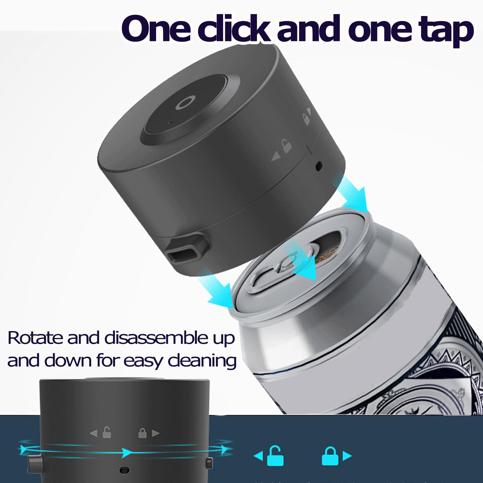 YJSG Can Beer Foam Machineb, Small Portable Beer Ultra Fine Foam Dispenser, Beer Foam Maker, Beer Gifts for Father's Day