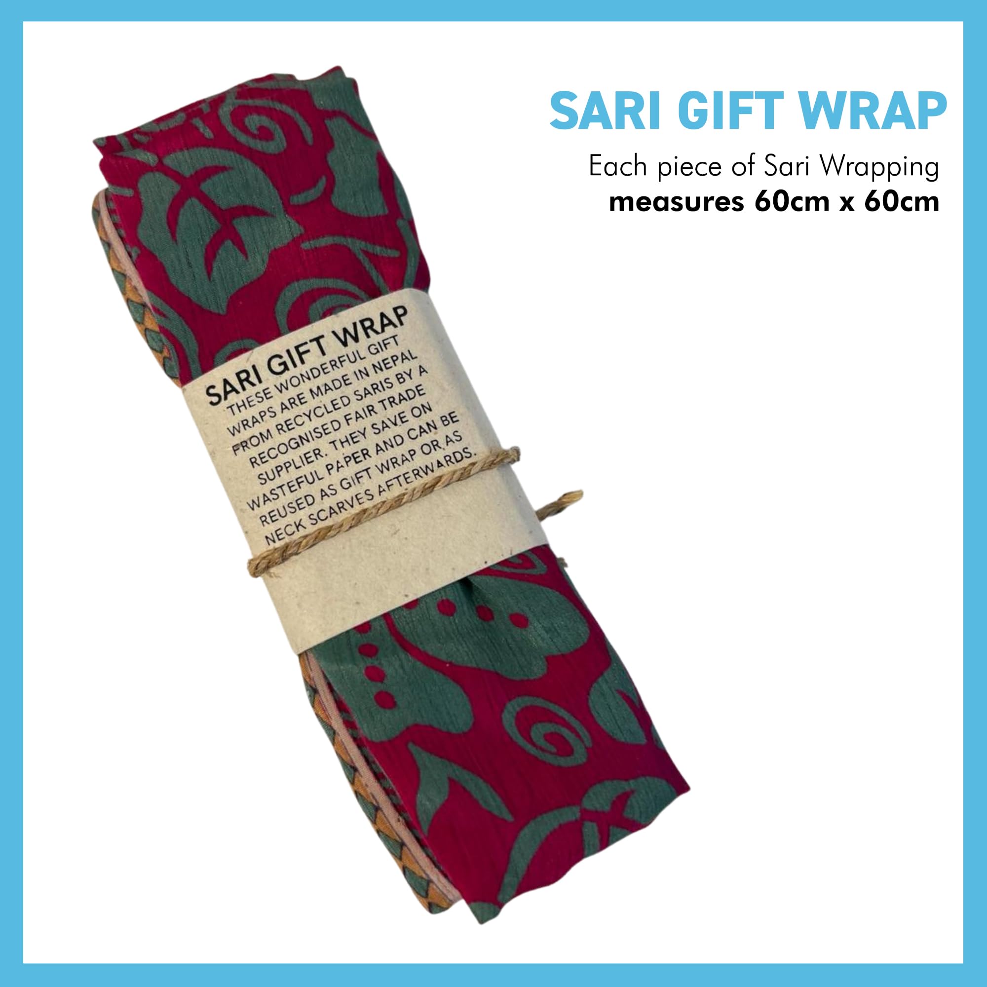 Titre Du Produit : Emballage Cadeau En Tissu FabRap Furoshiki