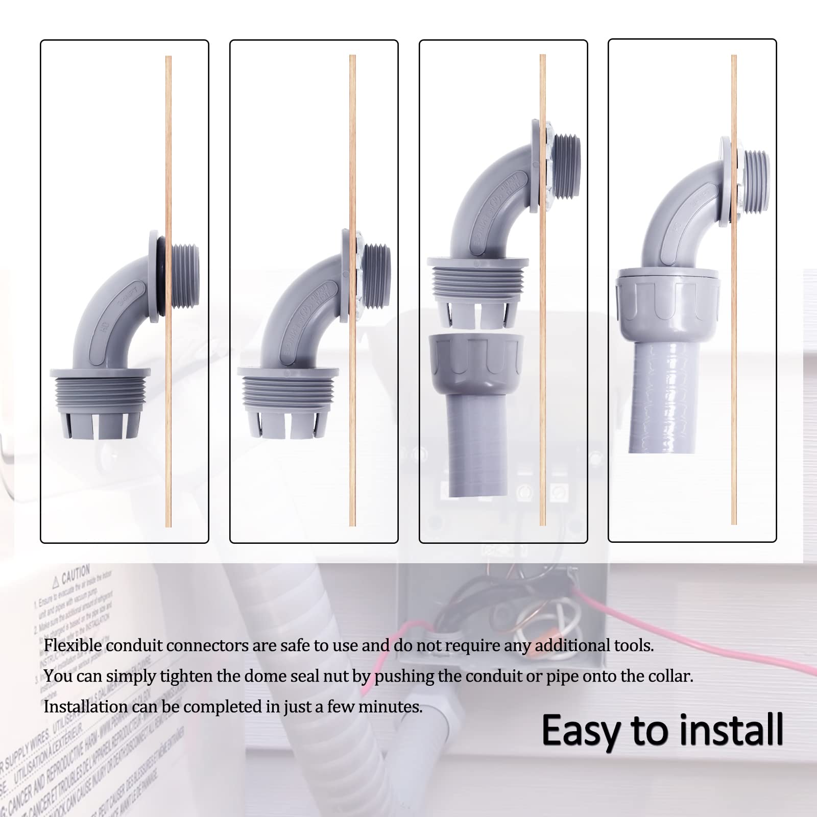 Amazon.co.jp: 非金属 リキッドタイトコンジット&コネクタキット 3/4