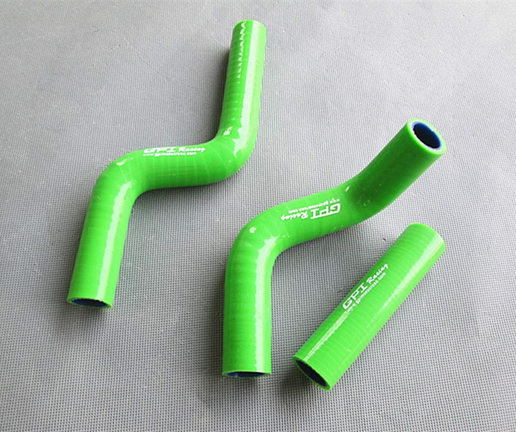 FOR KAWASAKI KX80 1998-2000/KX85 2001-2013/KX100 1998-2013 SILICONE RADIATOR HOSE (Green)