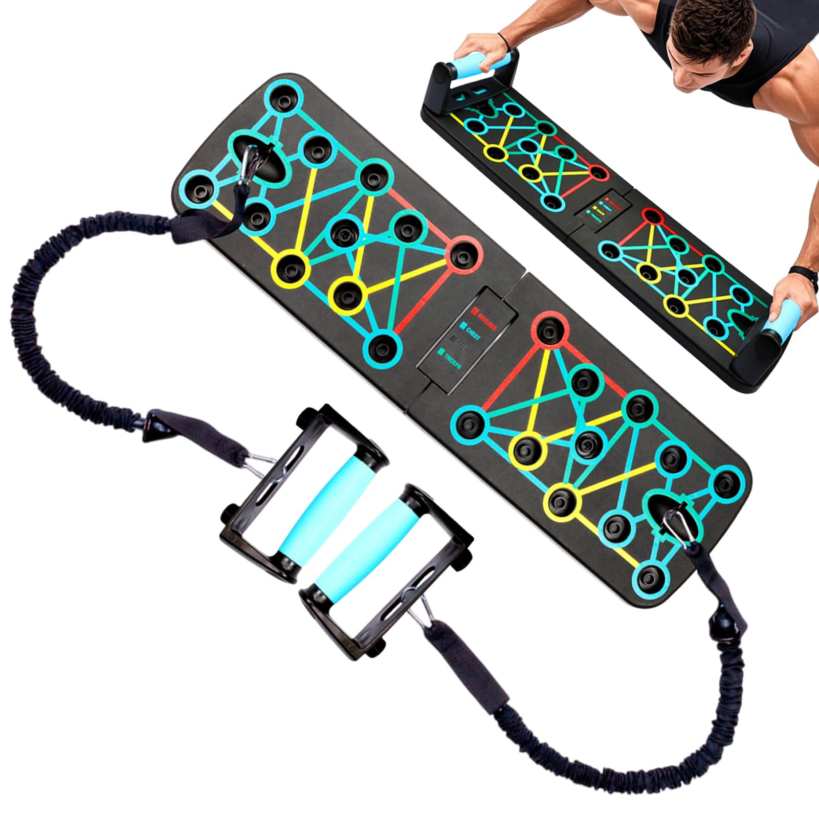 Planche de push-up pliable idéale pour sculpter le corps des débutants - 8