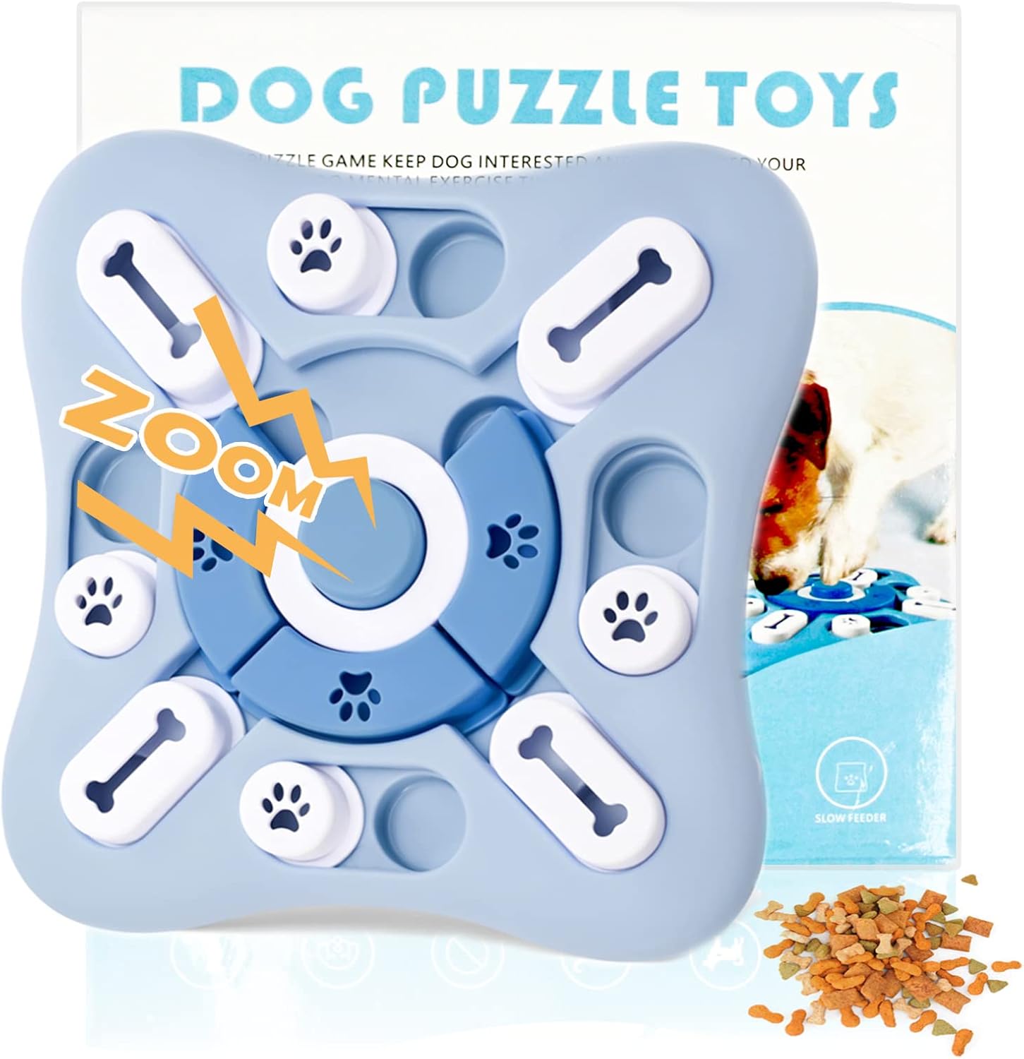 Yintoper Dog Puzzle Toys, Interactive Squeaky Dog Toys for IQ Training Brain Stimulation, Dog Enrichment Toy with Squeak Design, Dog…