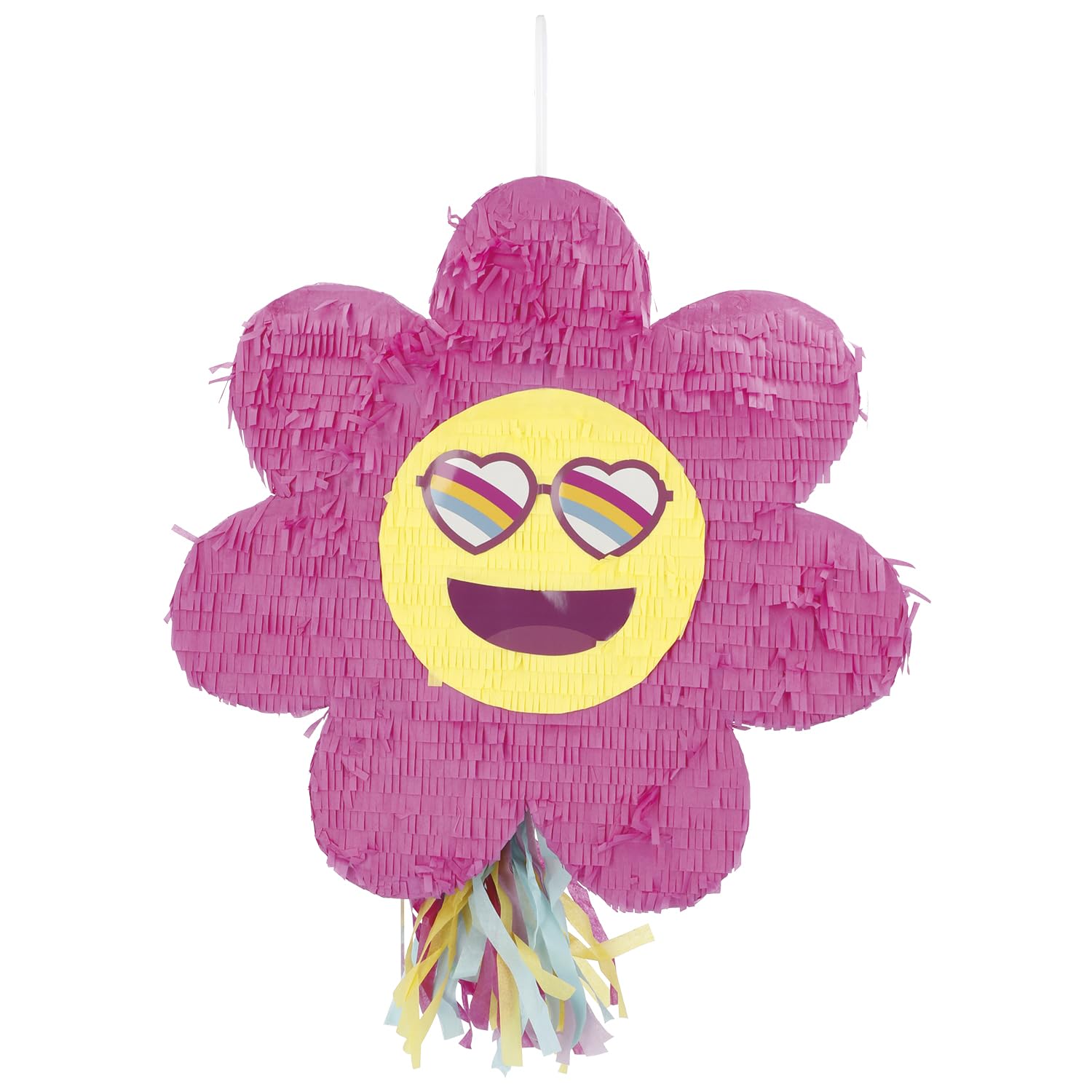 Folat 25037 Retro Hippie Boho Party Pinata Boho Girlz 31 x 45 x 10 cm Groovy Party Supplies Daisy Flower Rainbow Party Decorations