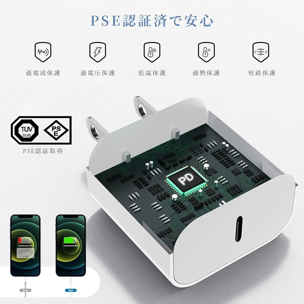 Amazon | Cardill iPhone 充電器 20W PD 急速充電 2025新版【MFi