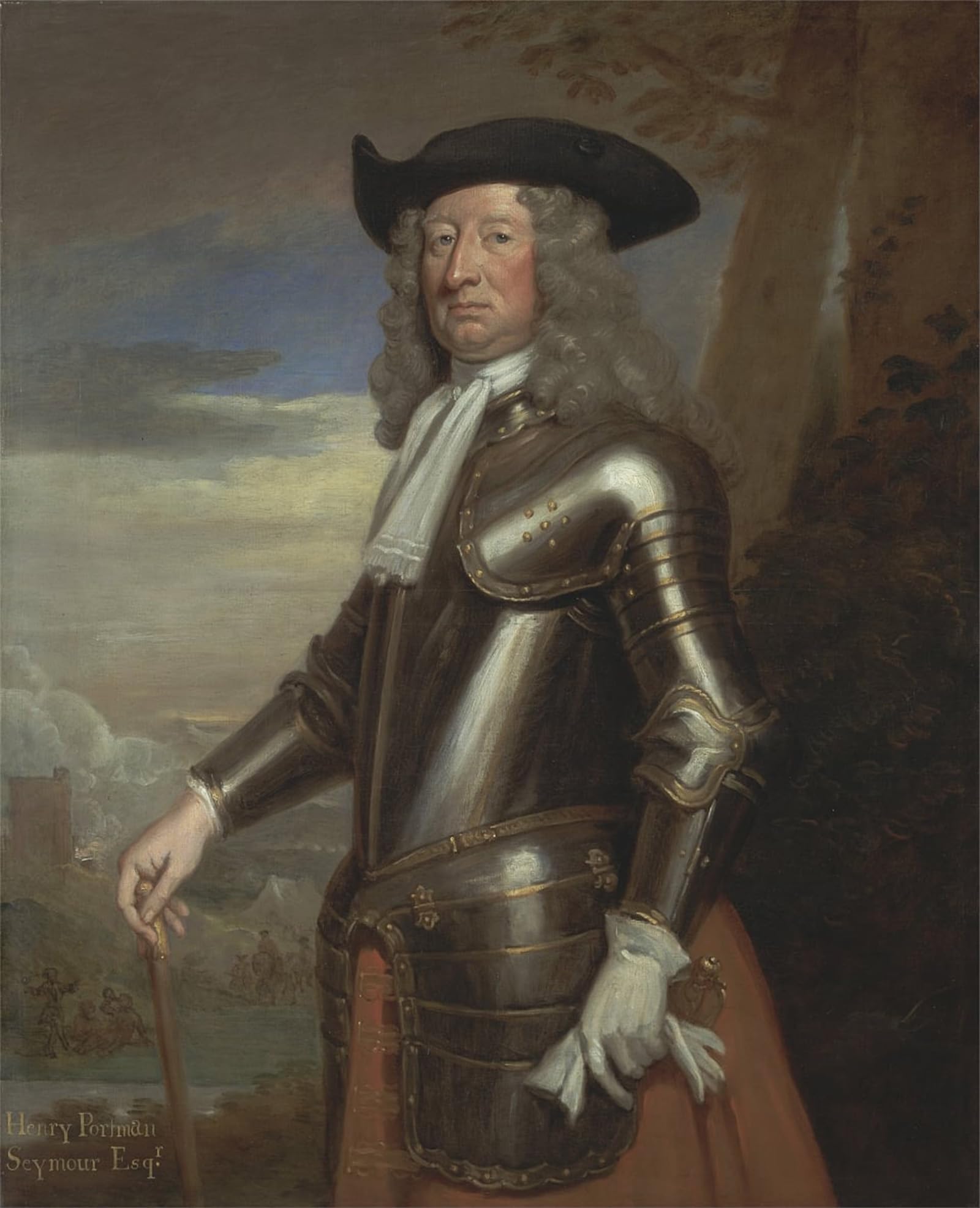 ARTXLXXBN Famous Print Painting Colorful Art Print Henry Portman Seymour by Godfrey Kneller Canvas Art Decorations for Home Decor 60x90cm