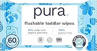 Vista 12 de Pura Toallitas Húmedas Naturales para Bebé Sensible, 99% Agua, Sin Fragancia e Hipoalergénicas, Adecuadas para Piel Sensible y Propensa al Eczema