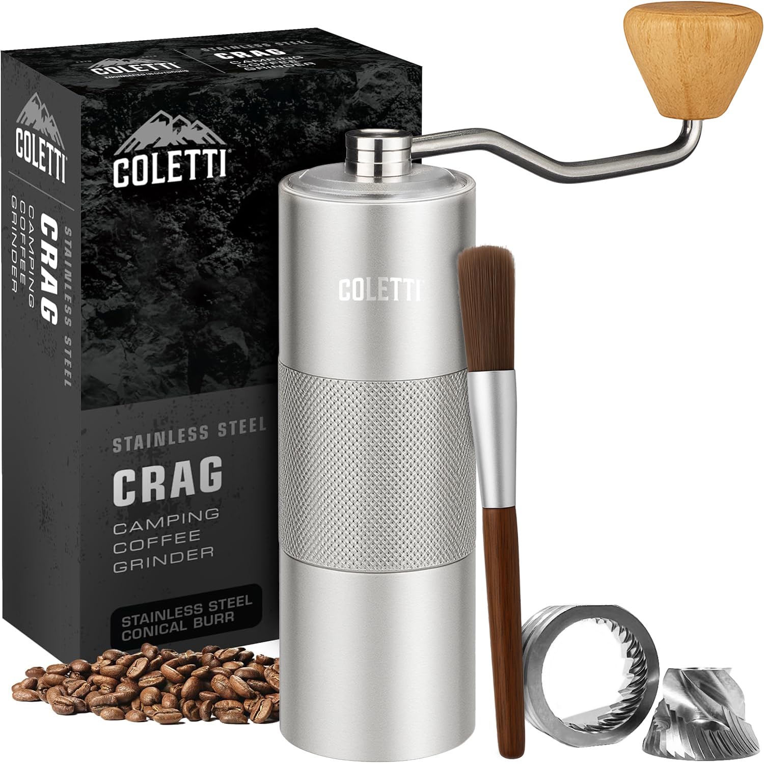 Amazon.com: COLETTI Crag Manual Coffee Grinder — Hand Coffee