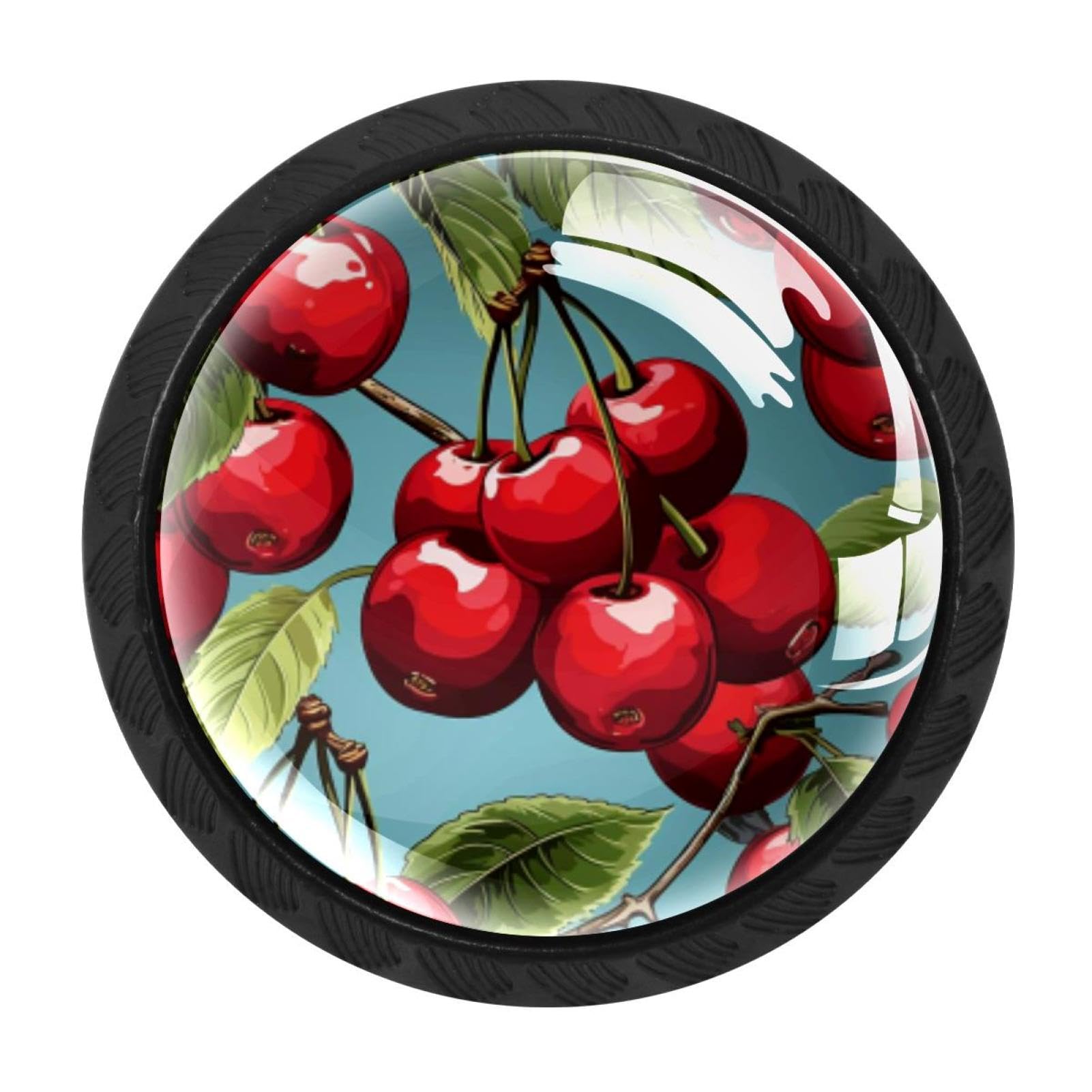 Chenzzzz Multicolored 02 4 Pack Cherry Drawer Knob Cabinet Hardware