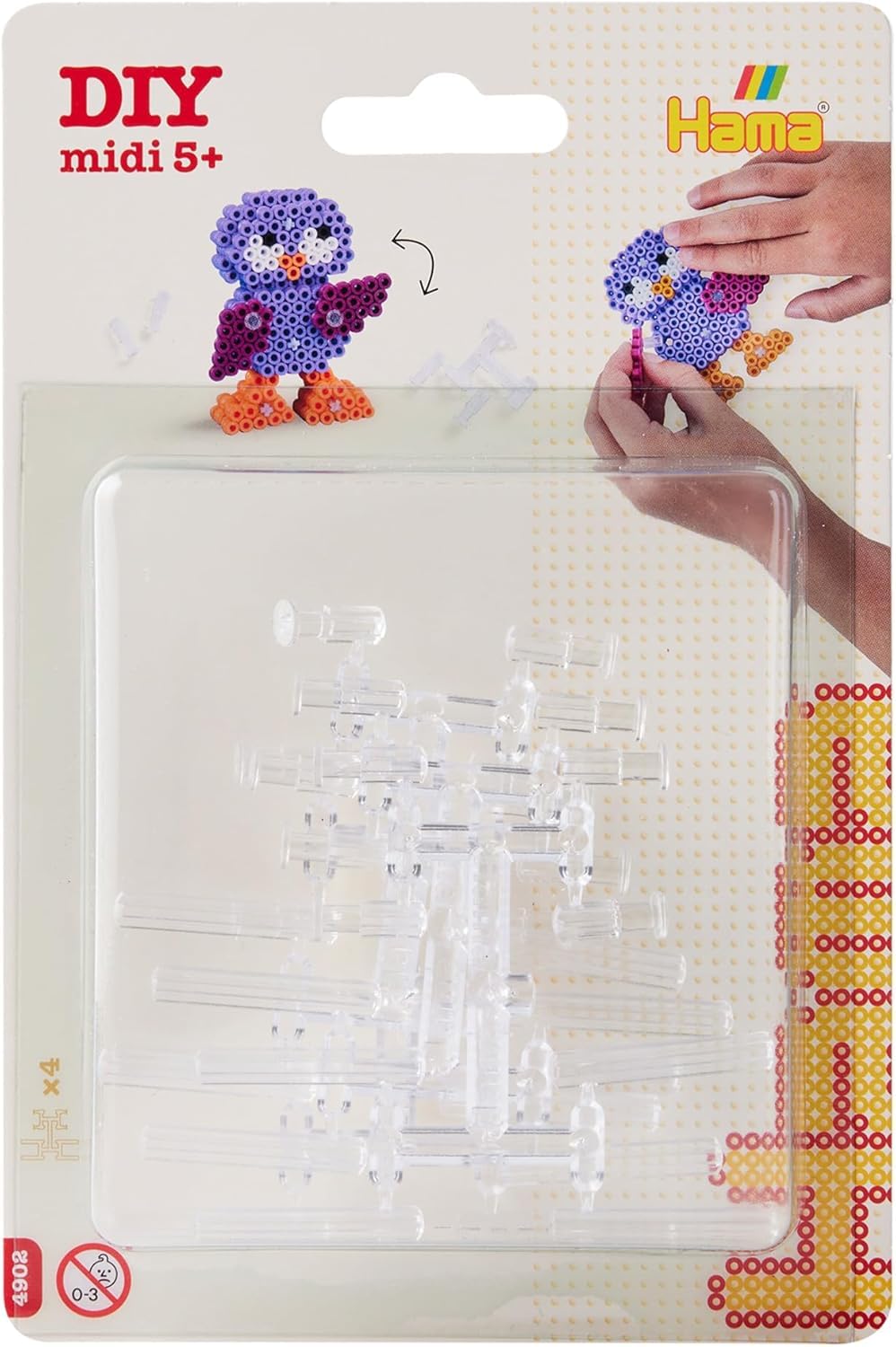 Creamo nseme con le perlne da strare Hama Beads - YouTube