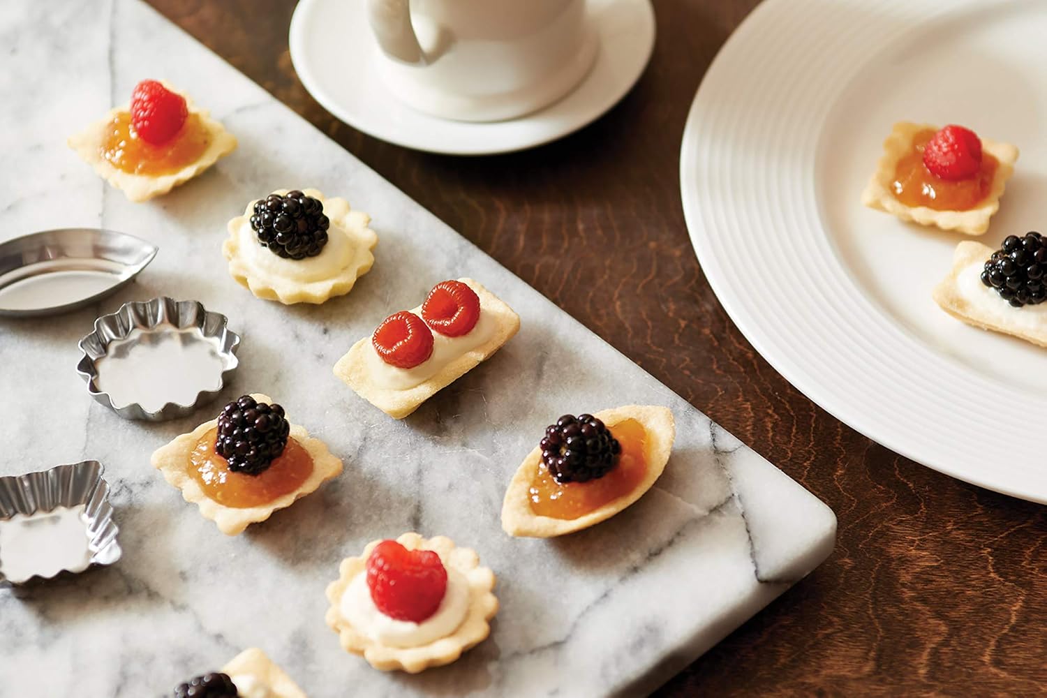 Fox Run 3620 Mini Tartlet Set, Tin Plated Steel, 36-Piece