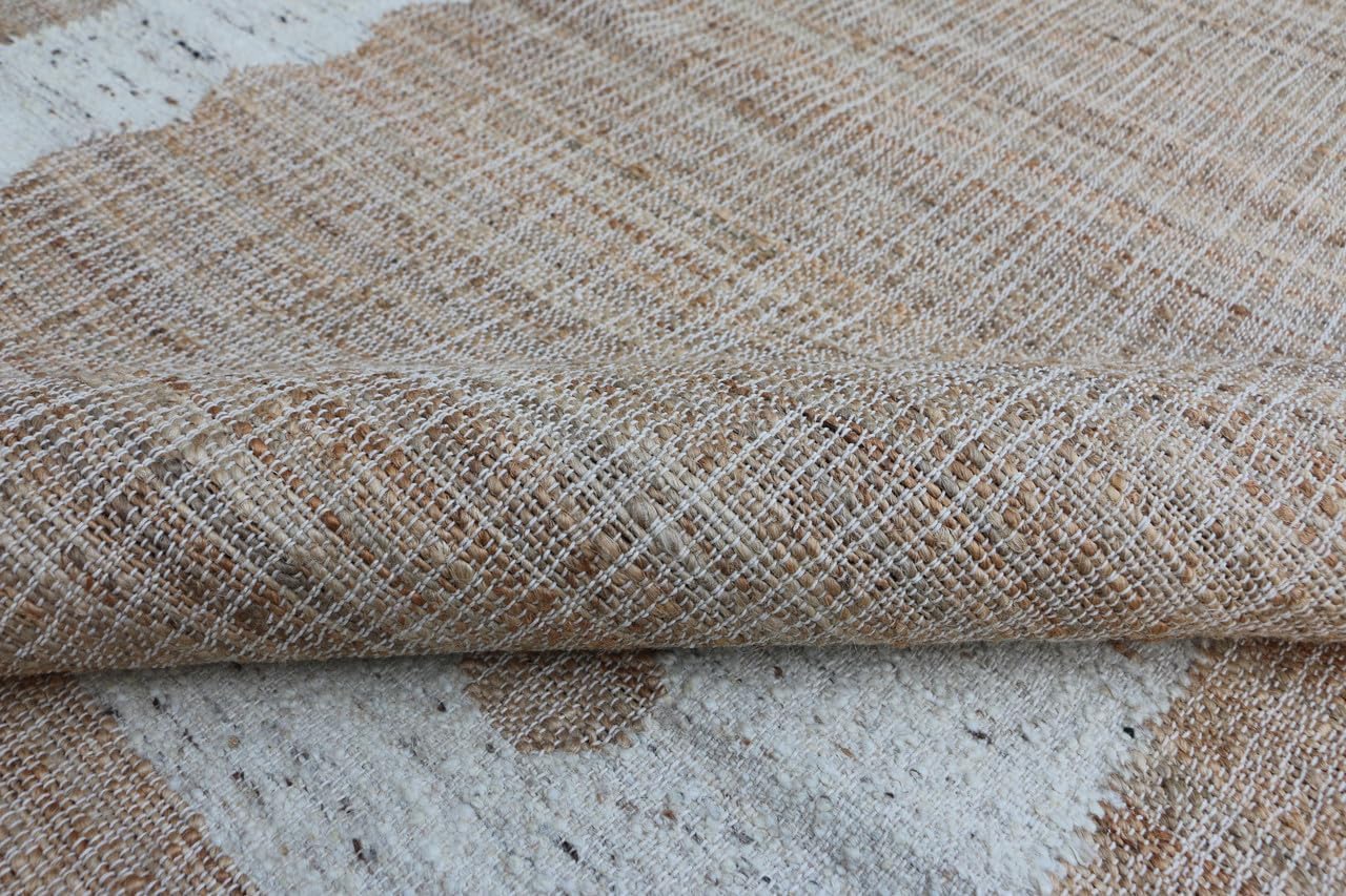 Alston Handmade Natural Fiber Traditional Area Rug – Soft Texture, Durable Weave, Decorative Rug for Living Room & Bedroom