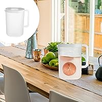 Vista 6 de Yardwe Hervidor de agua fría de plástico resistente al calor de gran capacidad de 2.2 litros con tapa de escala de medición y asa, fácil de rellenar