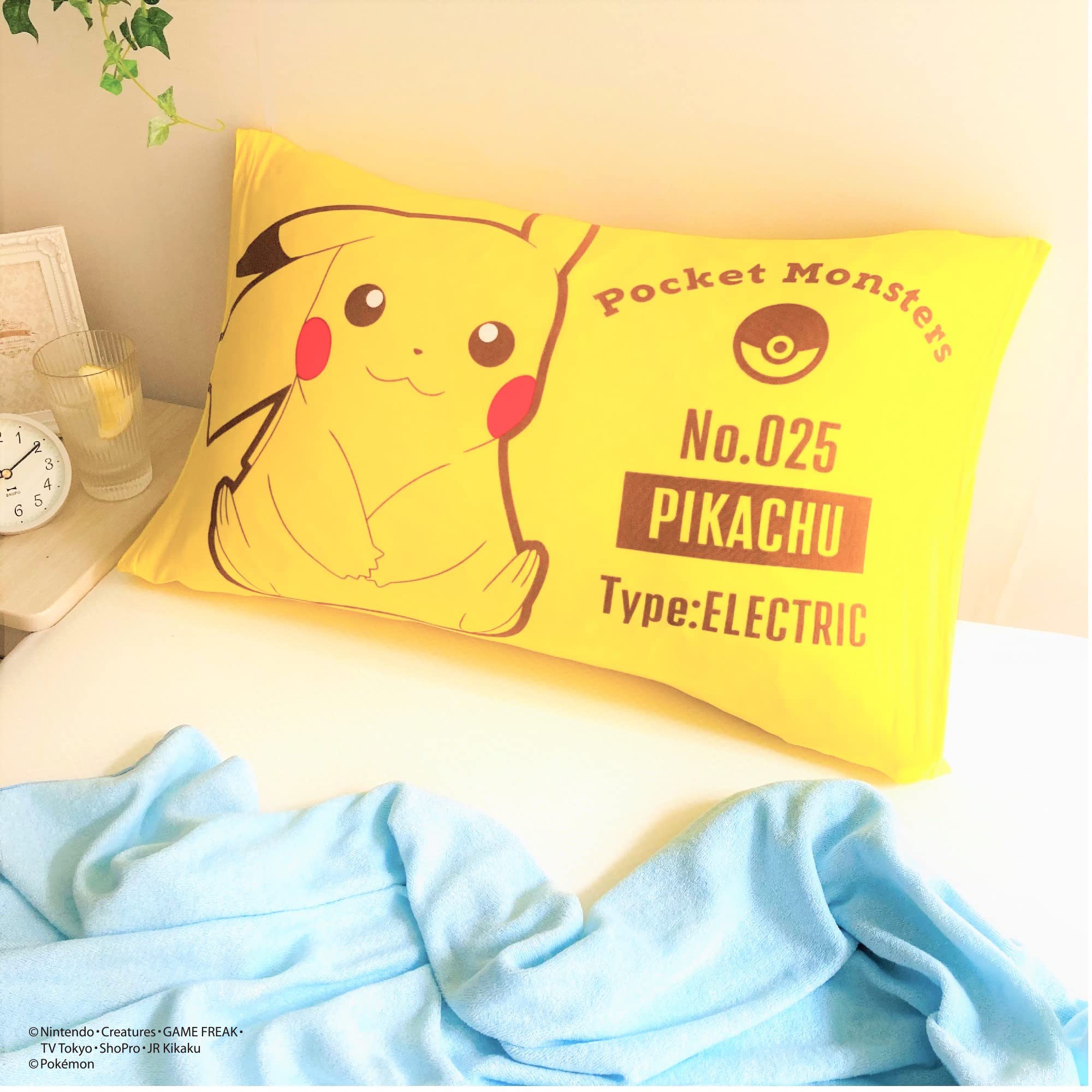Amazon｜MORIPiLO 枕カバー のびのび 夏用 冷感 ポケモン ピカチュウ 