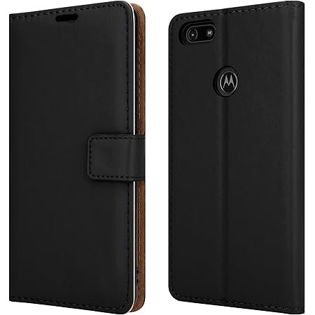 Cover Con Vetro Temperato Per Moto E6 Custodia Portafoglio Con Supporto E Vetro Temperato Per Motorola Moto E6 Play, Pelle PU, Colori Vari - Pixfab Custodia Portafoglio Con Vetro Temperato - Foto 4