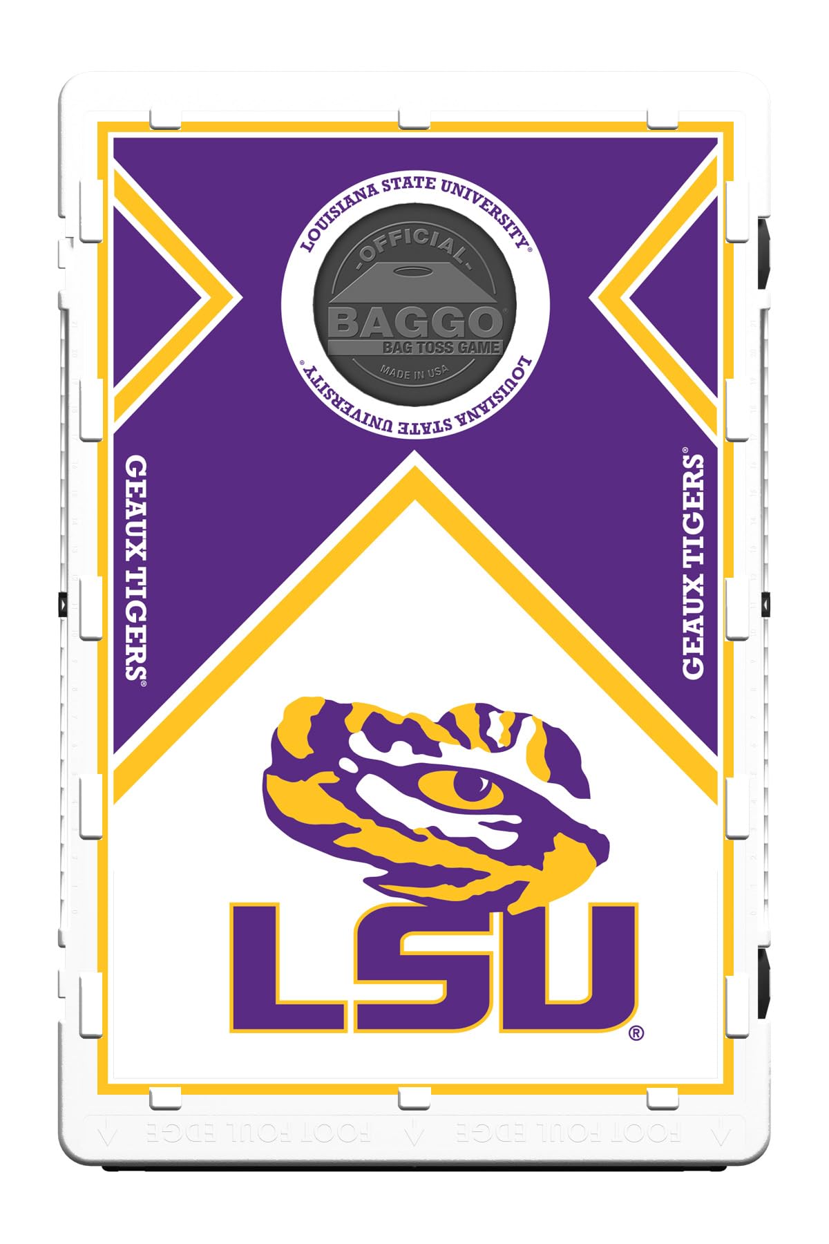 LSU Tigers Vintage 2x3 Bean Bag Toss Portable Baggo Cornhole Game