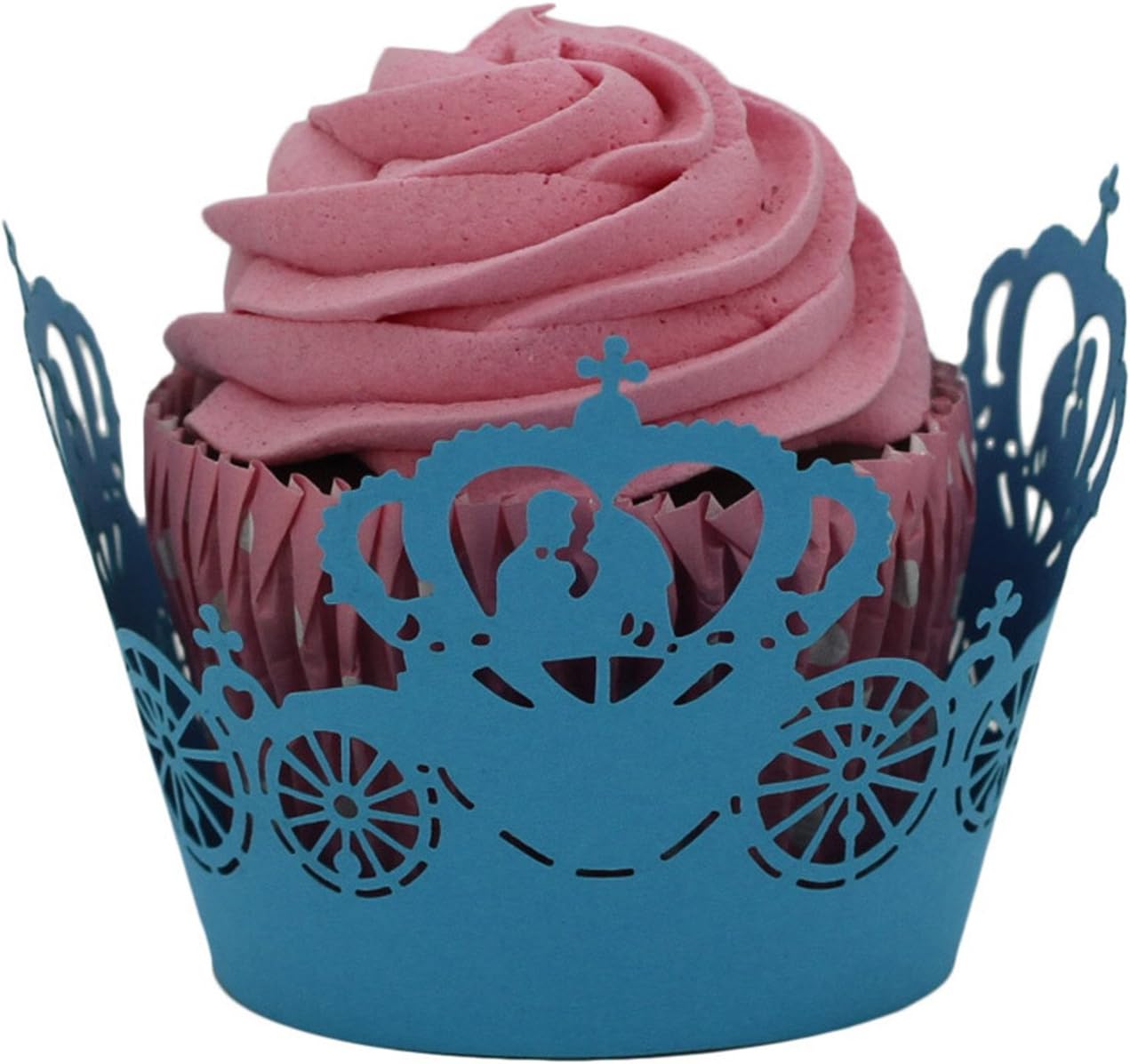 24x Cupcake-Förmchen Anime-Motiv - Gelb & Rot Mit Sternendruck Für Geburtstagspartys