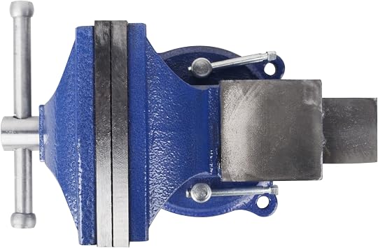 DAYUAN 4 Inches 360° Steel Bench Vice With Anvil Base - Heavy Duty Table Clamp Swivel Industrial Workshop