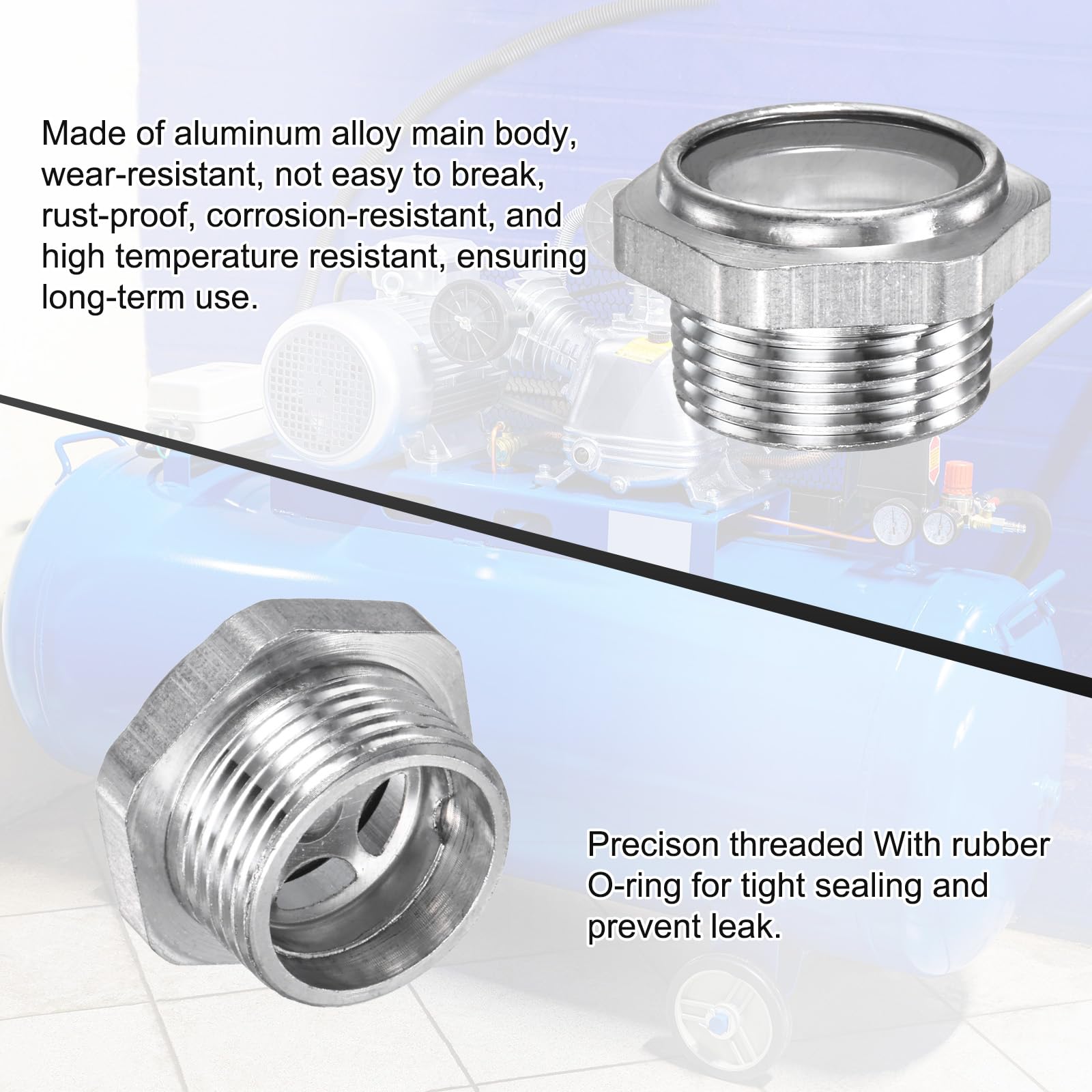 M METERXITY 2-Pack Air Compressor Oil Sight Glass - Image 4
